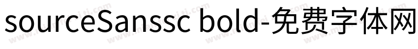 sourceSanssc bold字体转换